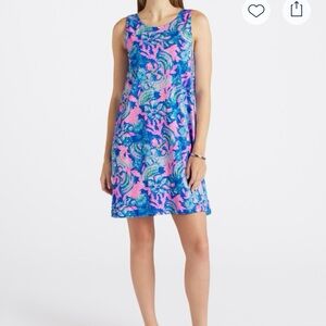 Lilly Pulitzer Kristen FlounceDress Floral Mini Dress size Large